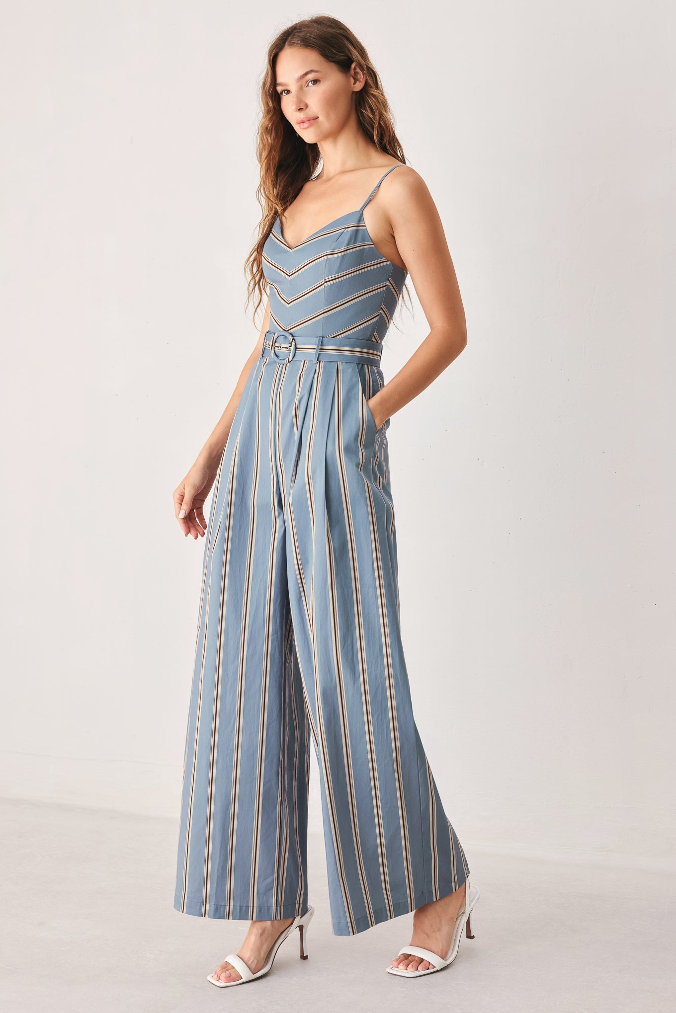 HAMPTON STRIPE WOVEN JUMPSUIT