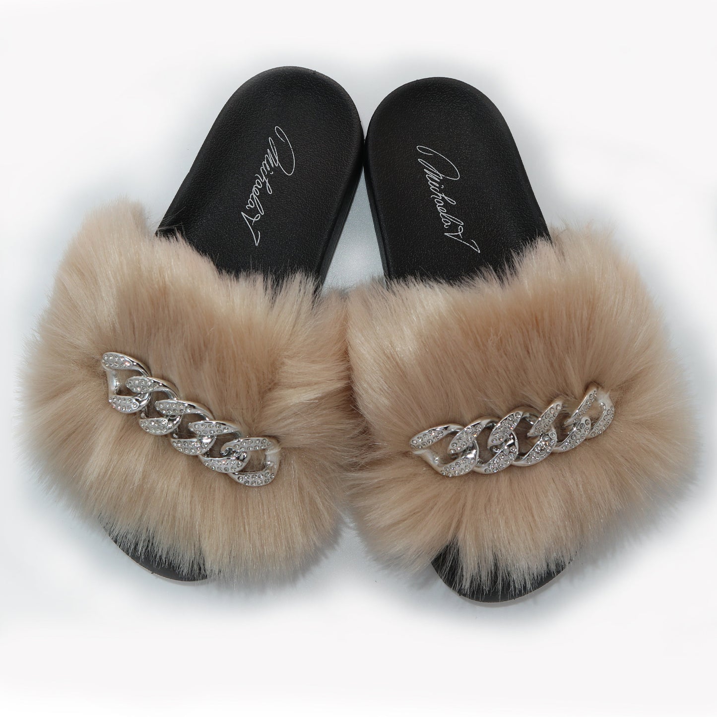 Michaela V Pupa Slippers Tan