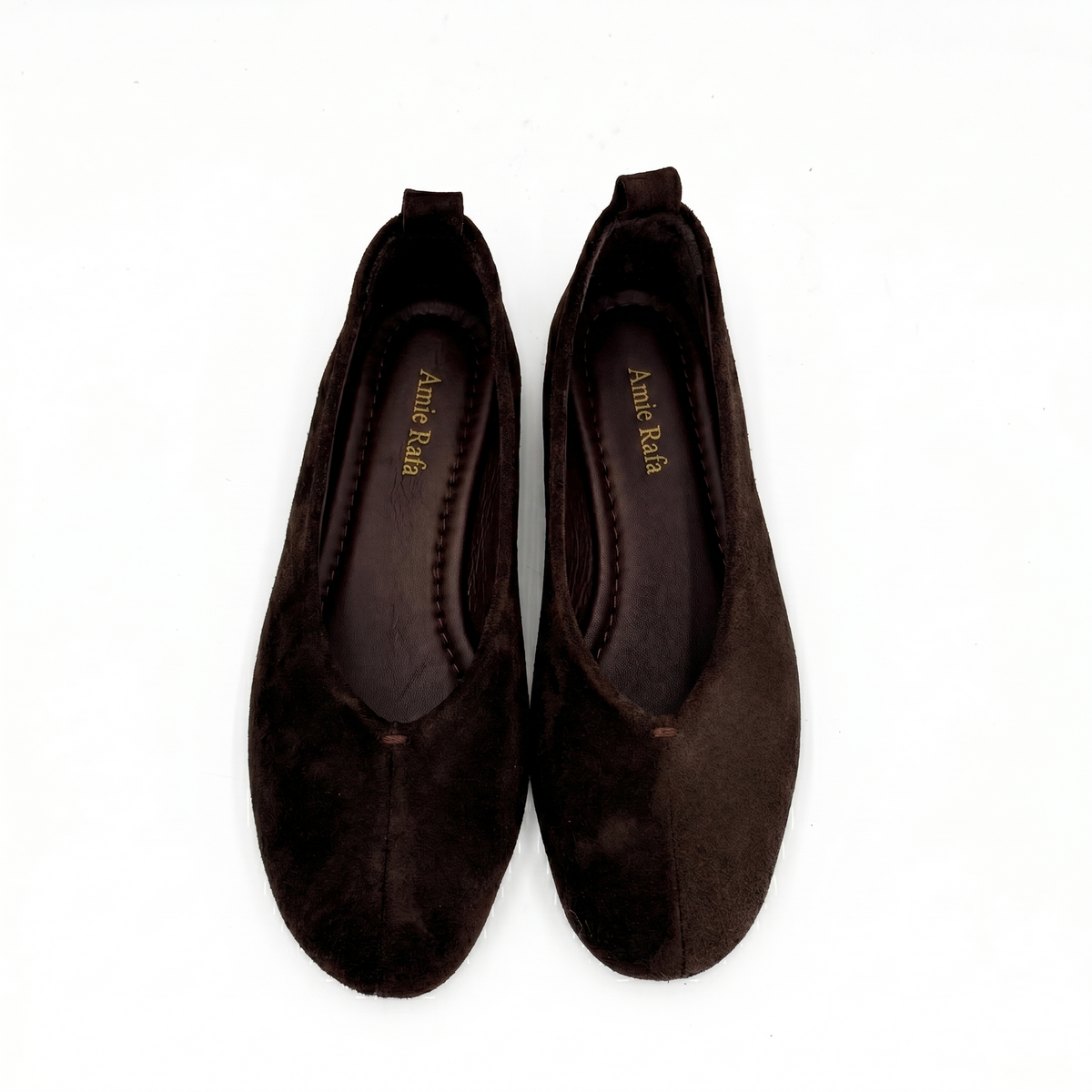 Erika Suede Ballet Flats - Brown