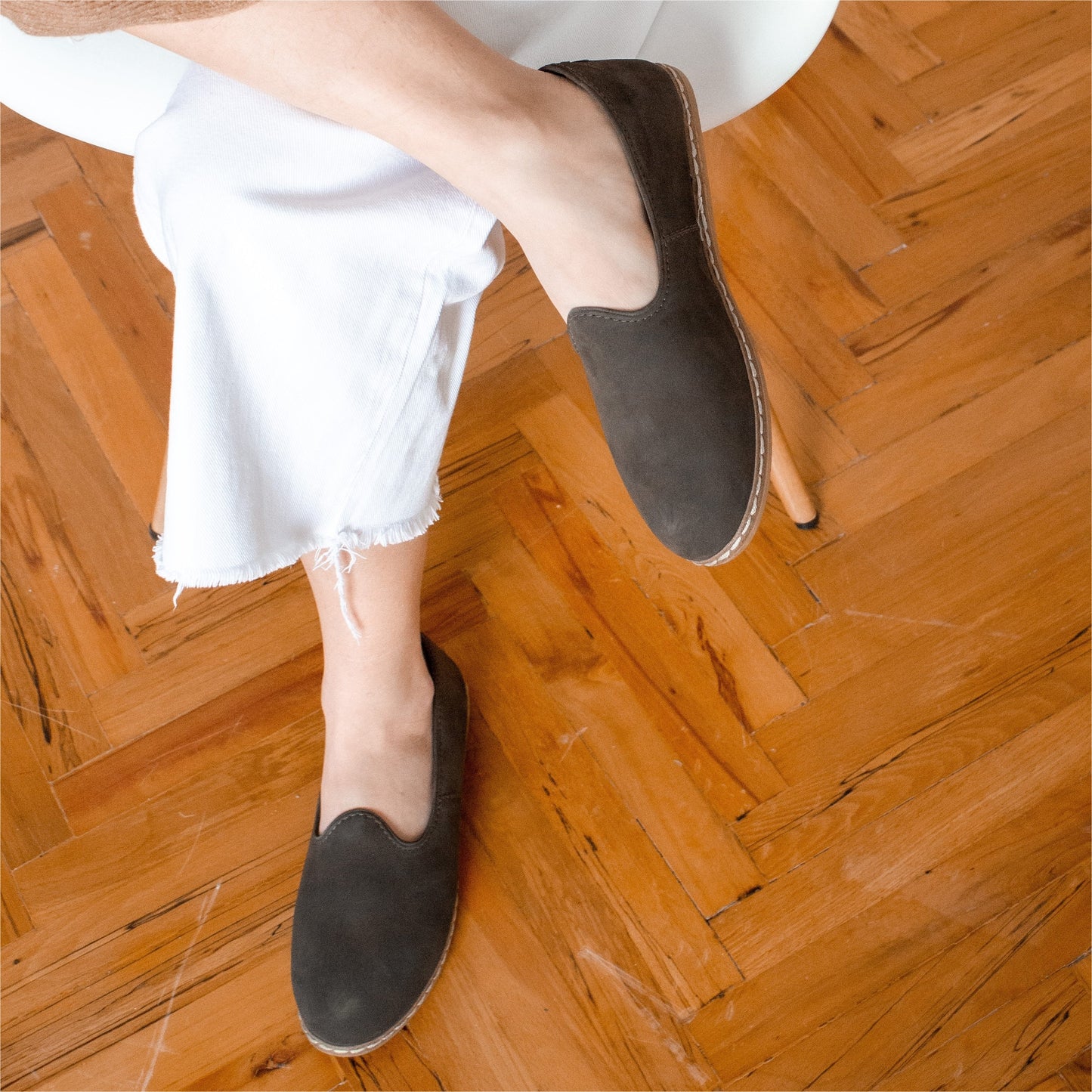 Graphite Nubuck Slip-On