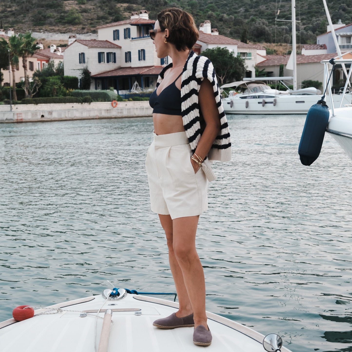 Graphite Nubuck Slip-On