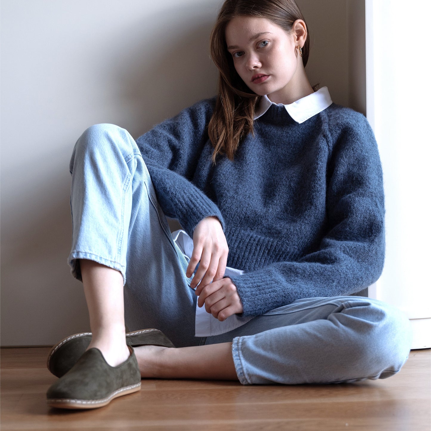 Graphite Nubuck Slip-On