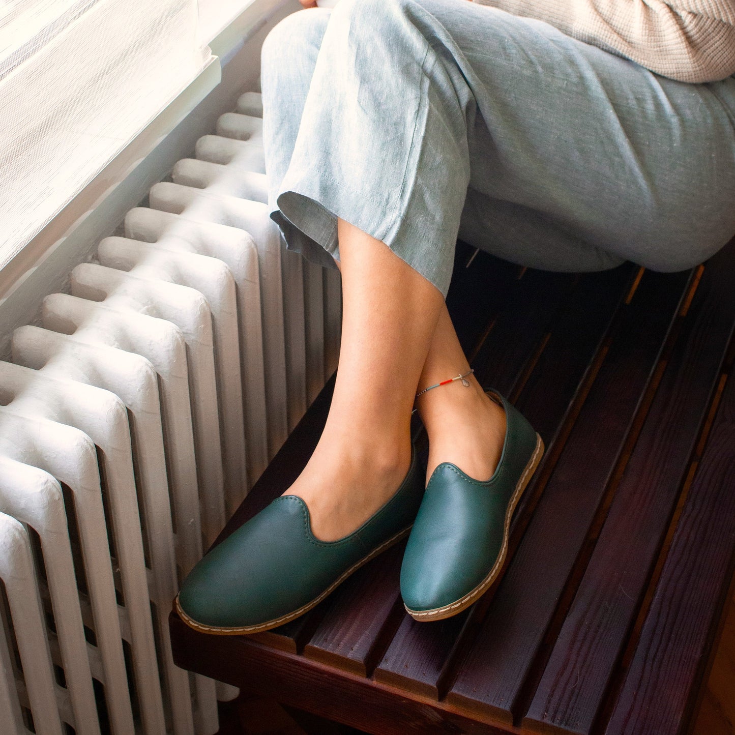 Hunter Green Slip-On