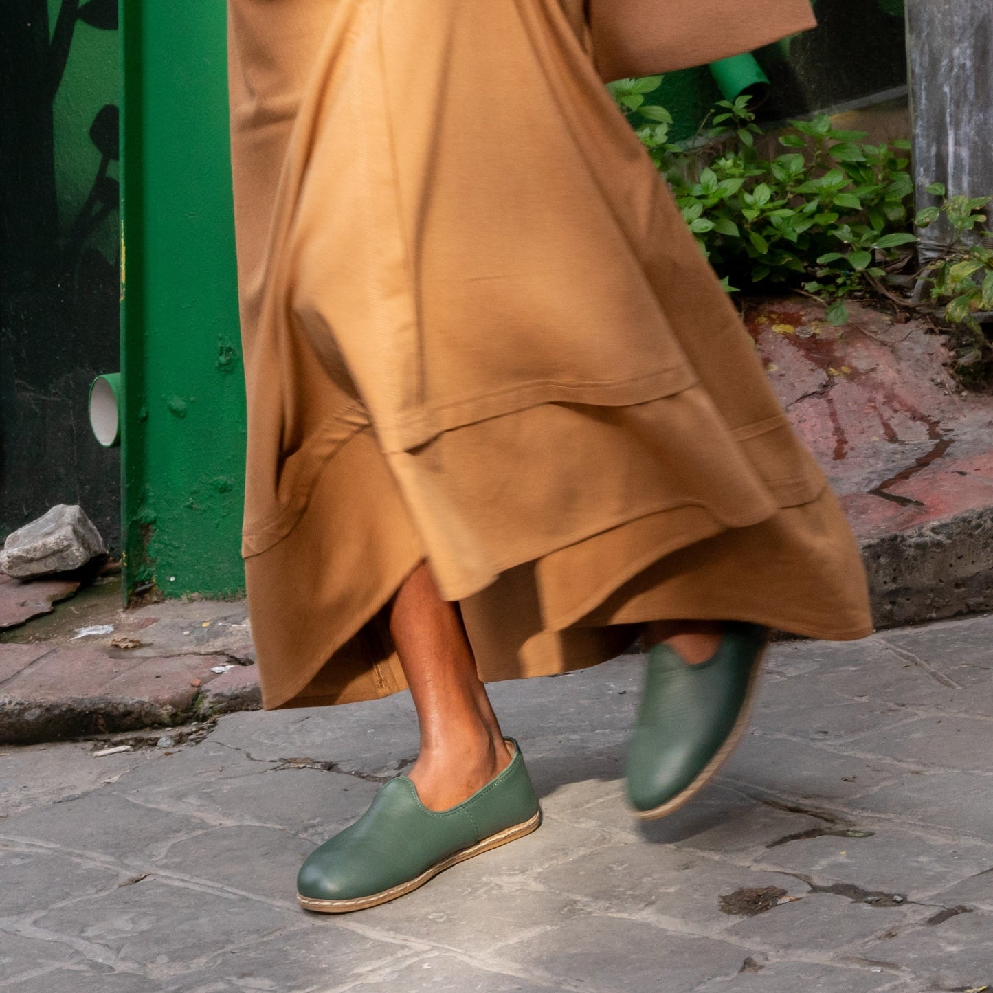 Hunter Green Slip-On