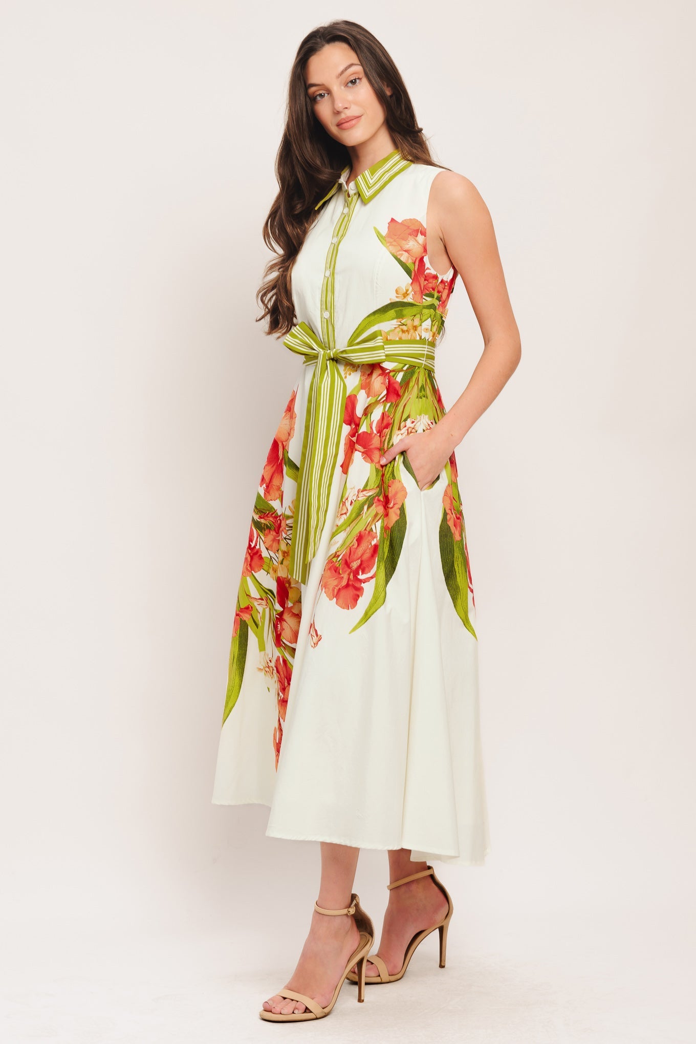 SPRING HEIRLOOM WOVEN MIDI DRESS