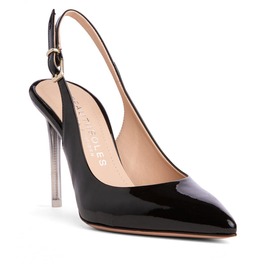 Marjorie Patent Leather Slingback Pump