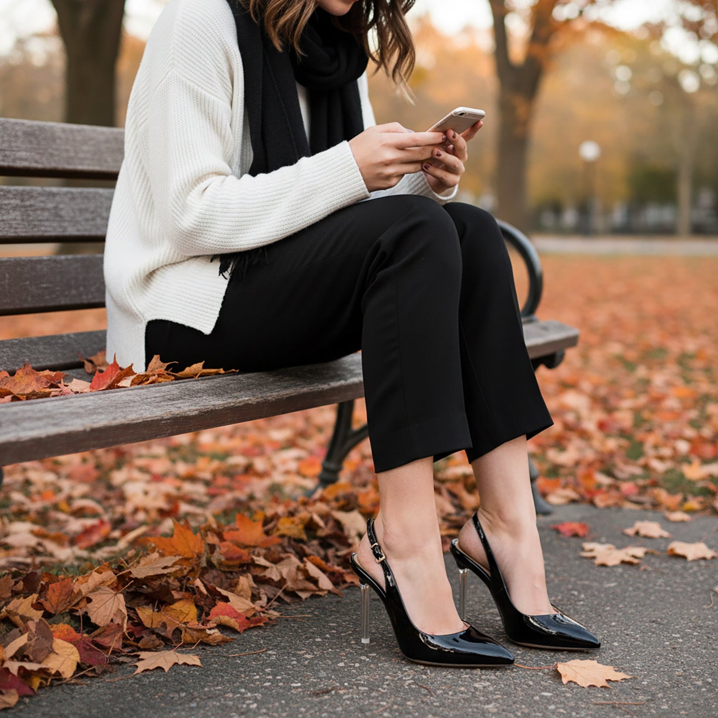 Marjorie Patent Leather Slingback Pump