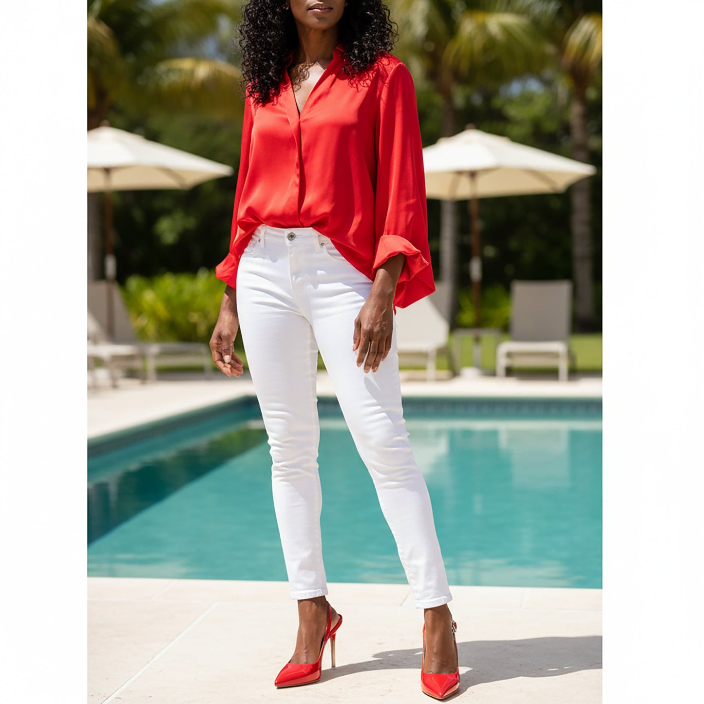 Marjorie Patent Leather Slingback Pump