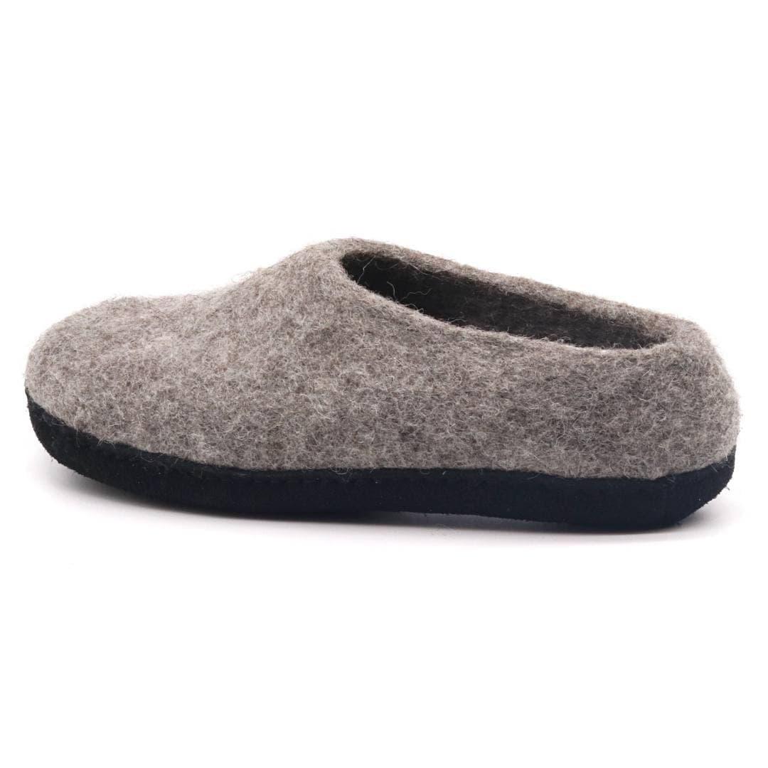 Womens Newport Noir Wool House Shoe