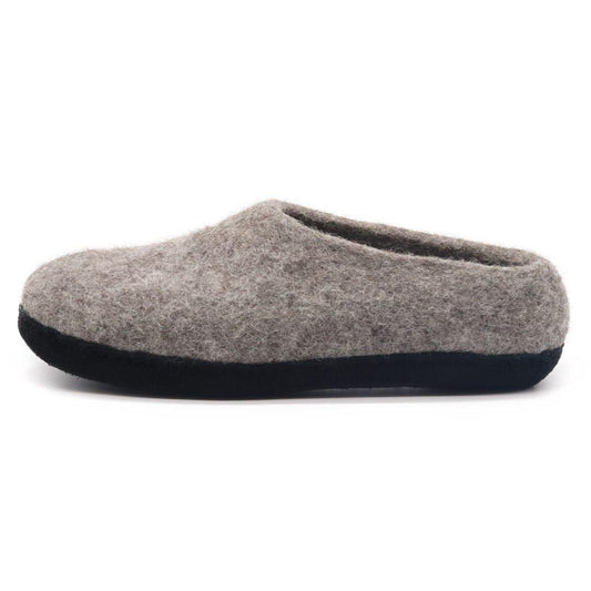 Womens Newport Noir Wool House Shoe