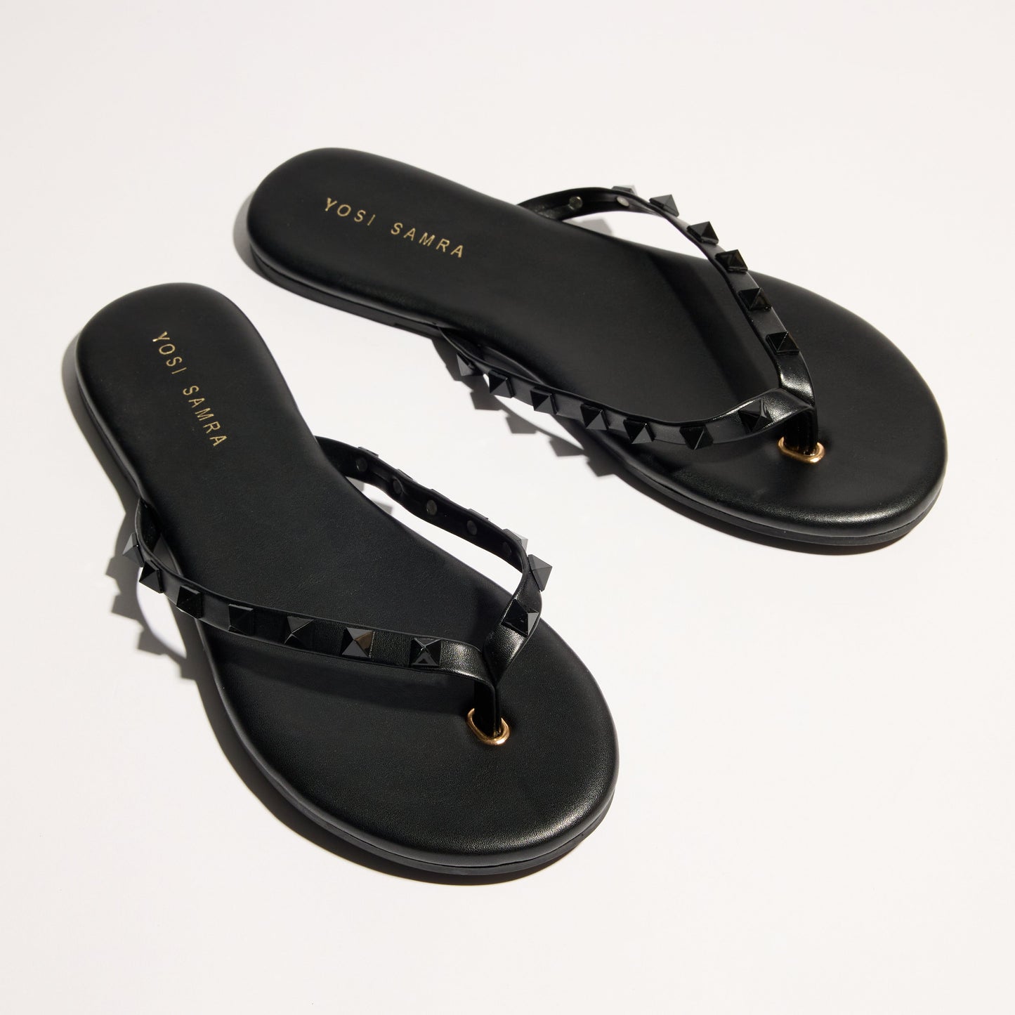Rivington Stud Flip Flop in Black/Black