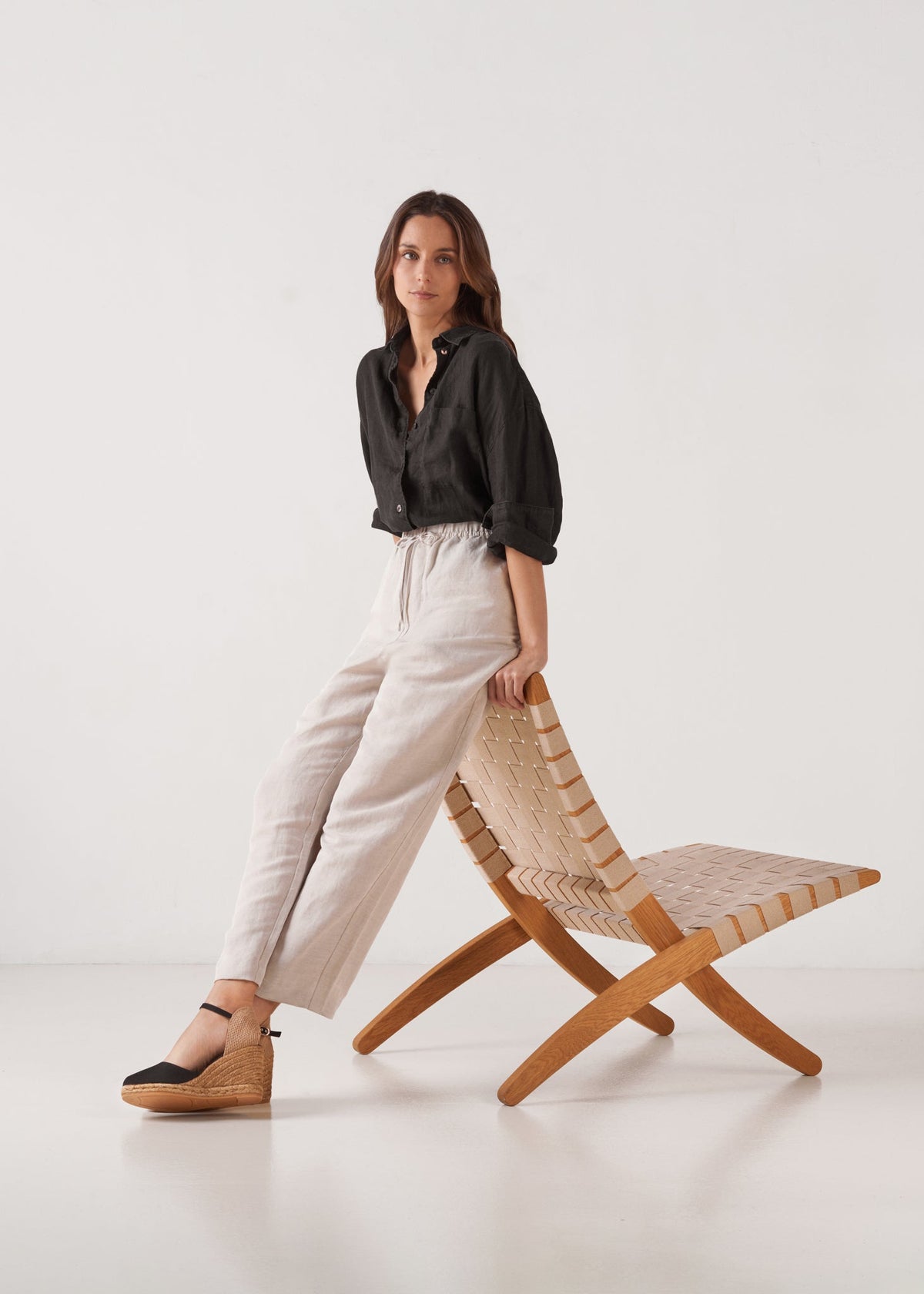 Satuna Canvas Espadrille Wedges