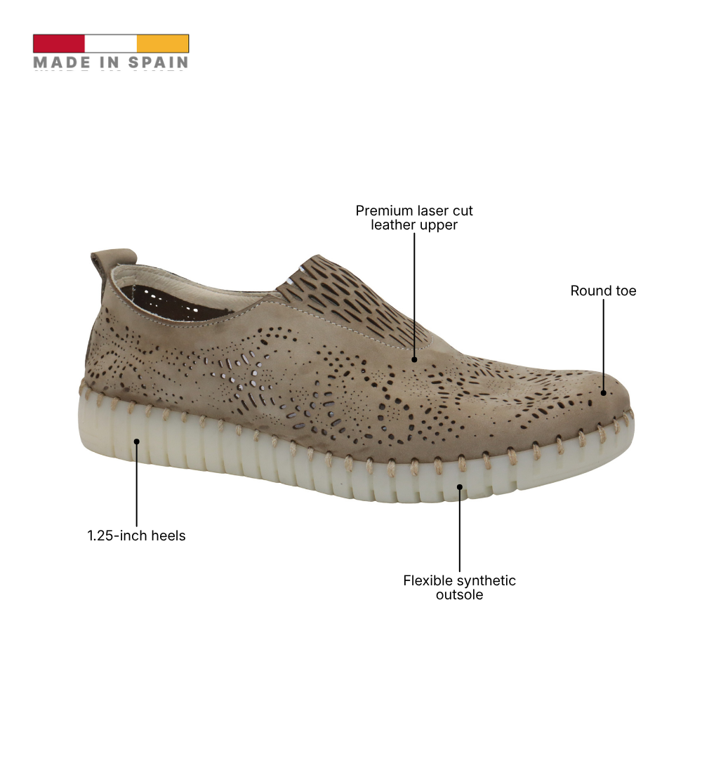 Eric Michael Stella Laser Cut Slip On