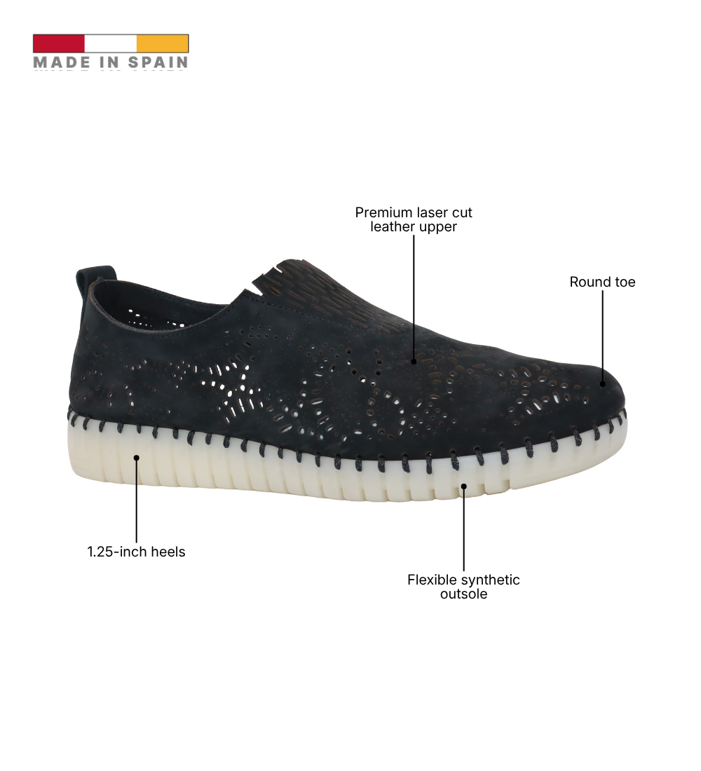 Eric Michael Stella Laser Cut Slip On