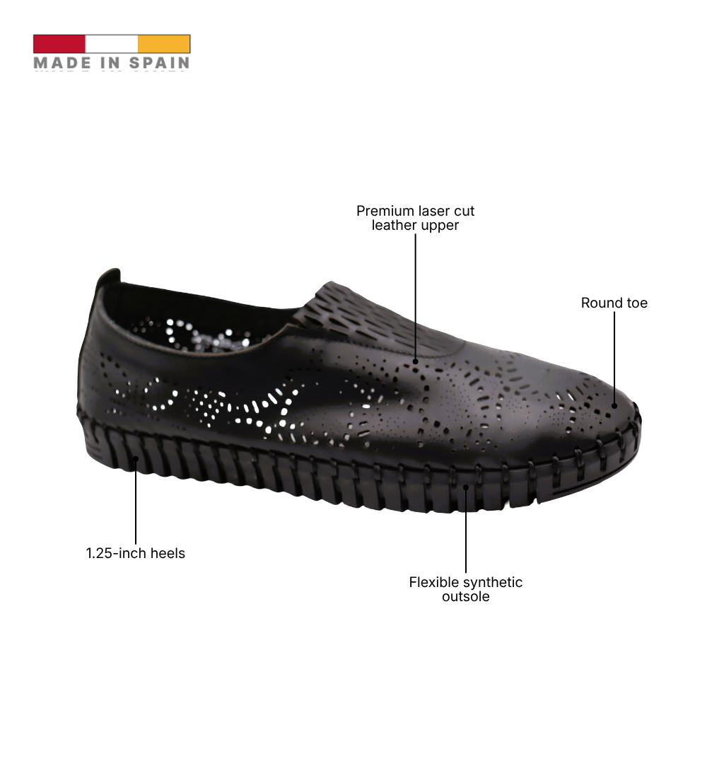 Eric Michael Stella Laser Cut Slip On