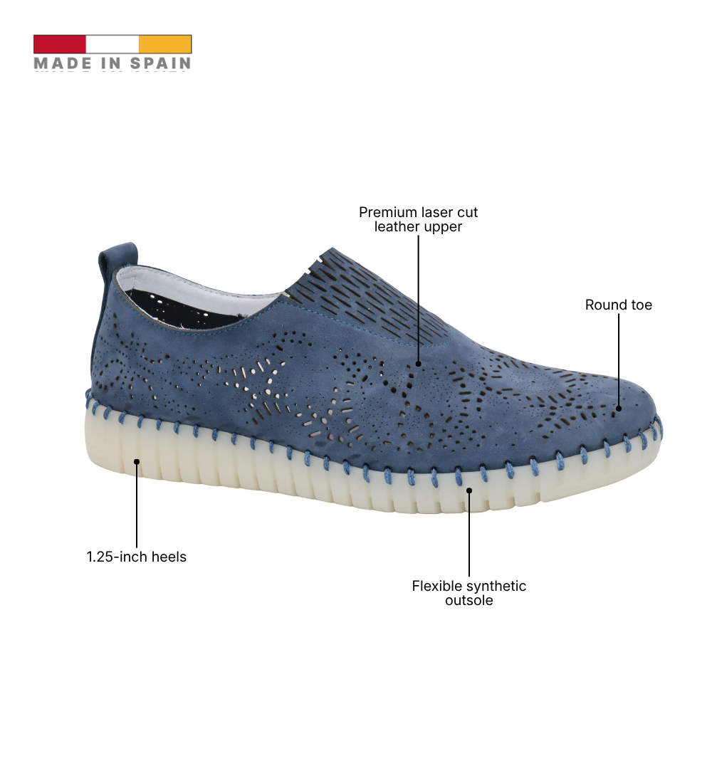 Eric Michael Stella Laser Cut Slip On