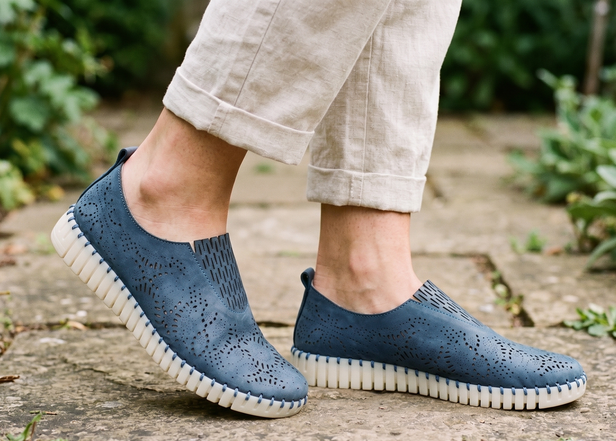Eric Michael Stella Laser Cut Slip On