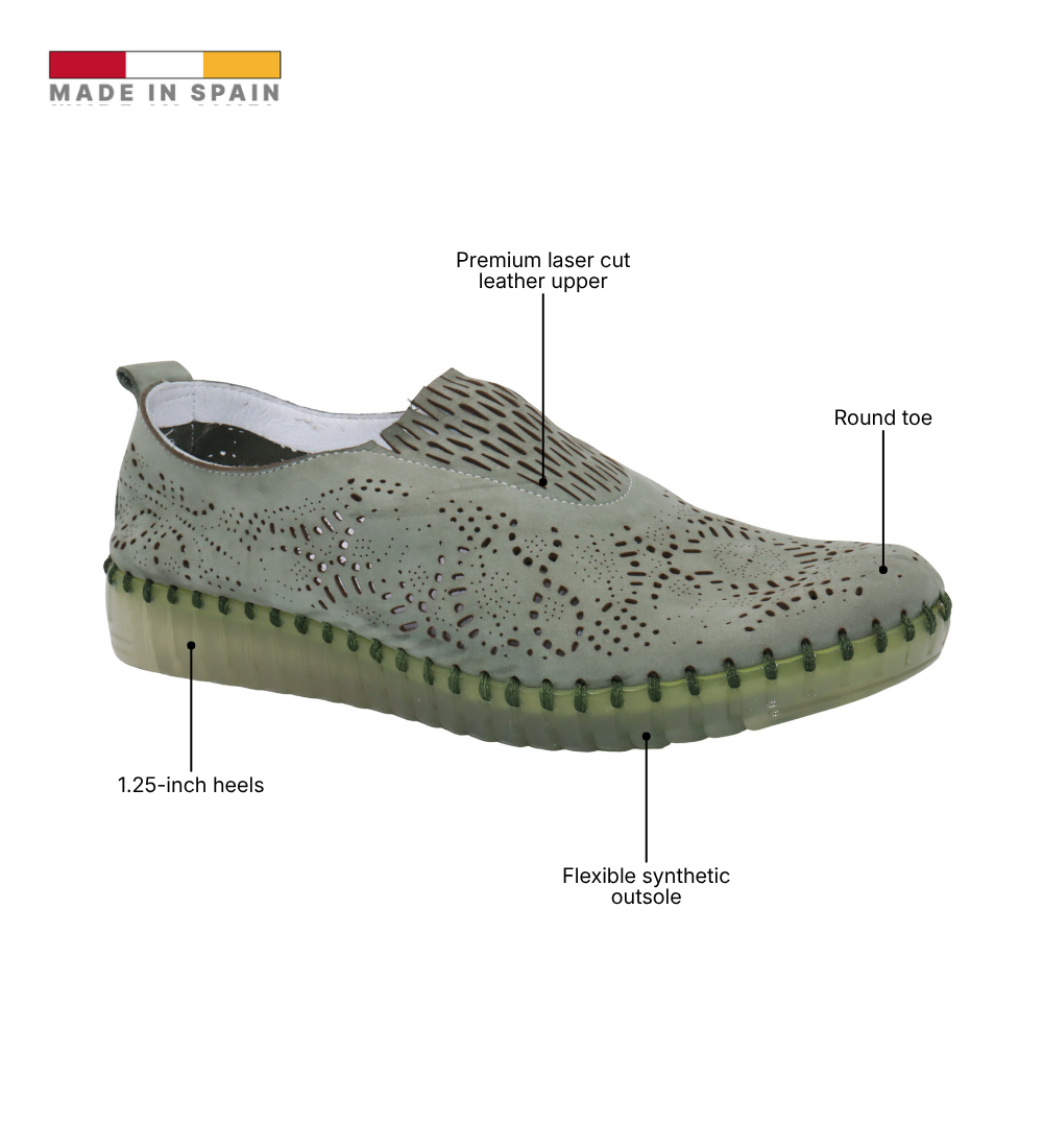 Eric Michael Stella Laser Cut Slip On
