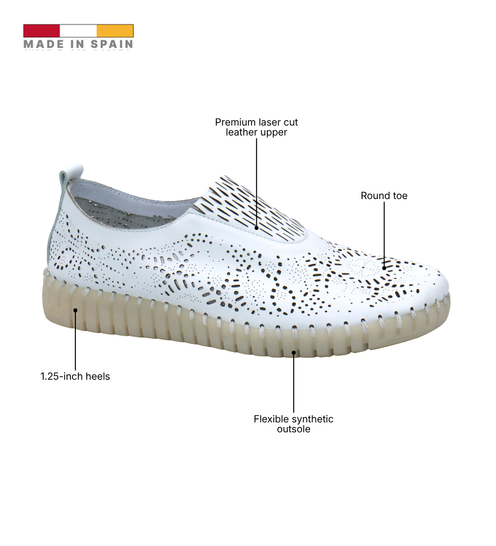 Eric Michael Stella Laser Cut Slip On