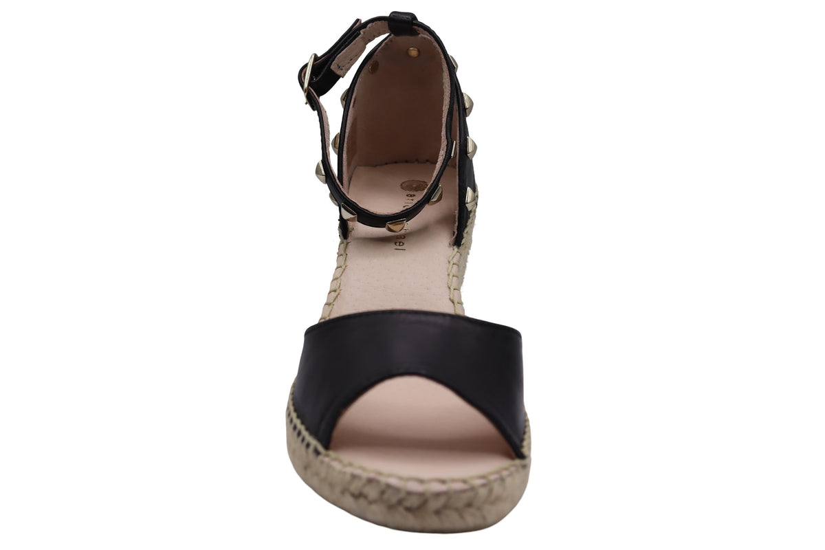 Eric Michael Val Studded Woven Wedge