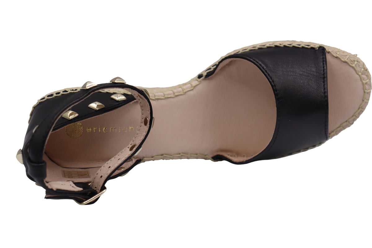 Eric Michael Val Studded Woven Wedge