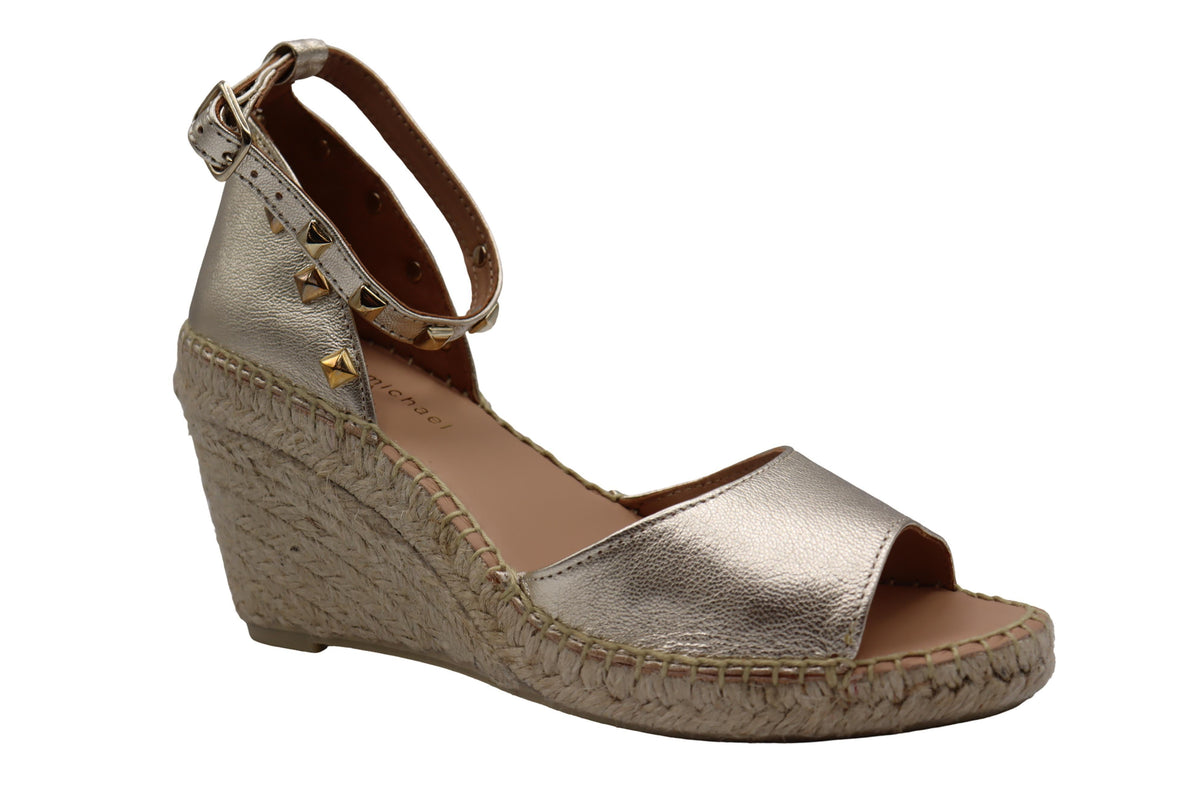 Eric Michael Val Studded Woven Wedge