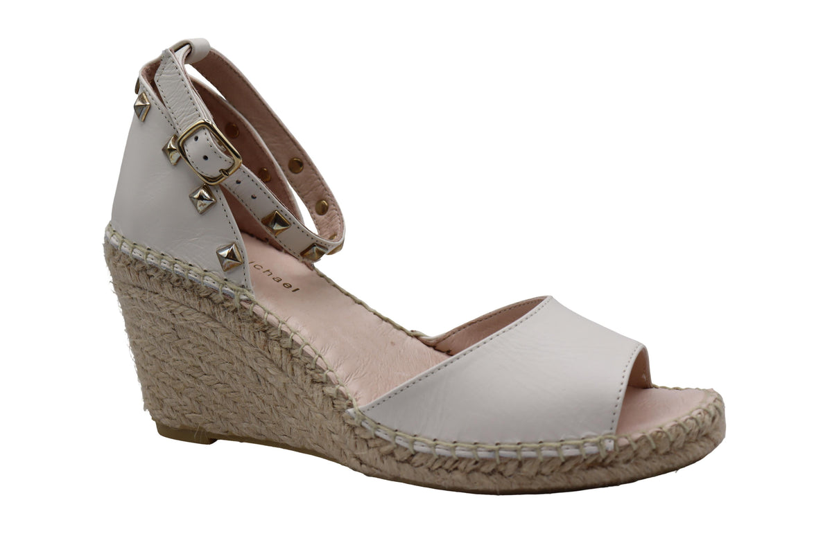 Eric Michael Val Studded Woven Wedge
