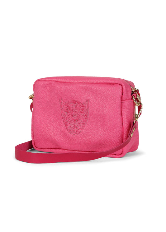 JAGUAR LUCIA CROSSBODY// HOT PINK
