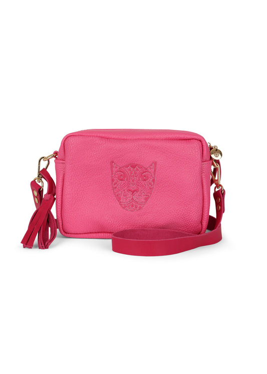 JAGUAR LUCIA CROSSBODY// HOT PINK