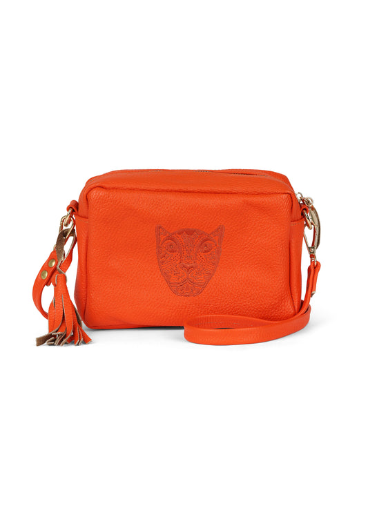 JAGUAR LUCIA CROSSBODY// TANGERINE
