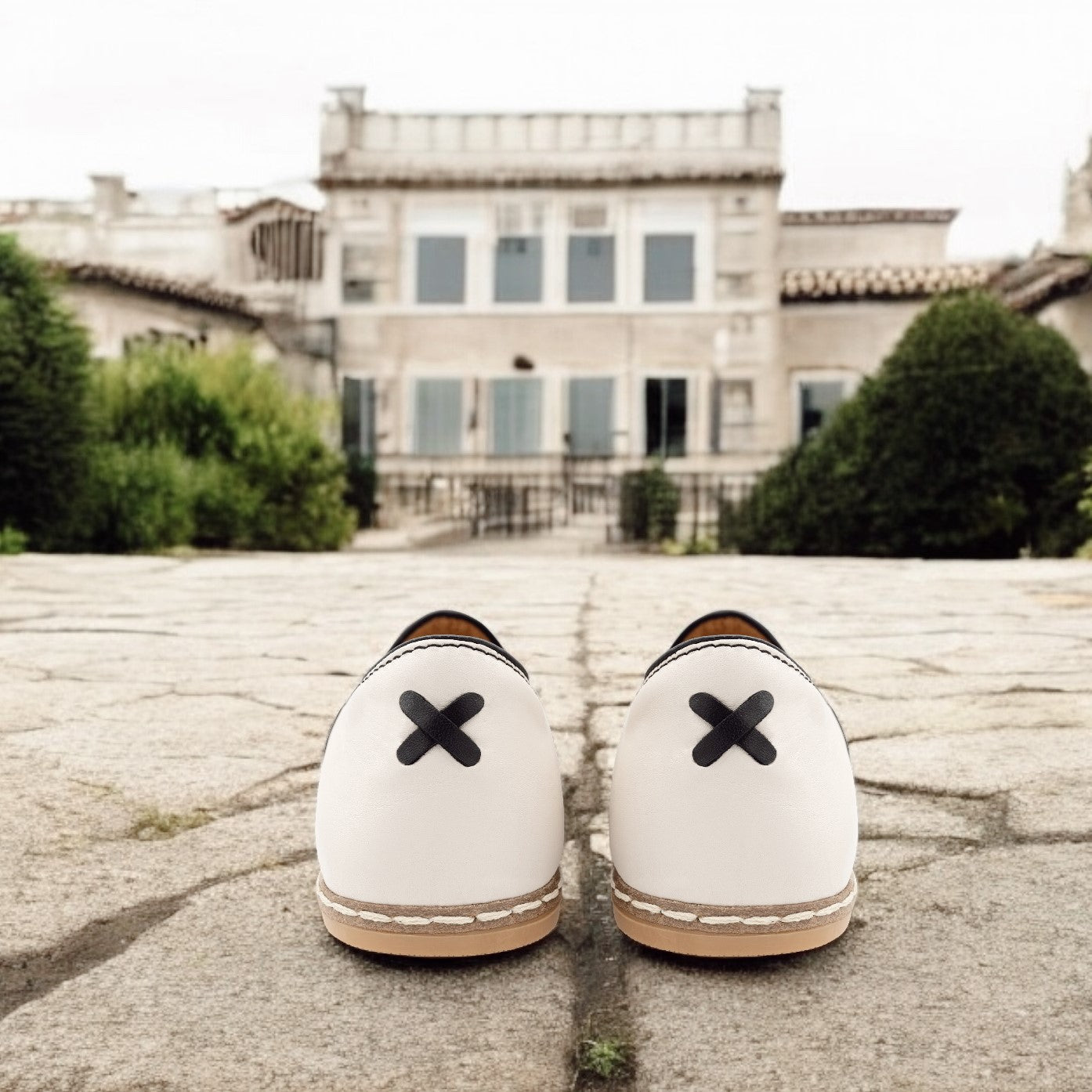 Black & White Slip-On