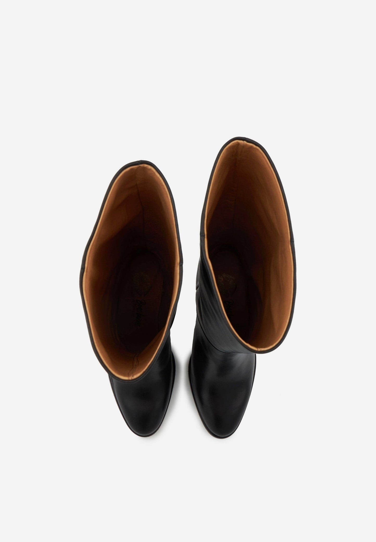 Bons Baisers Paris - Adele Smooth Black Leather Boots
