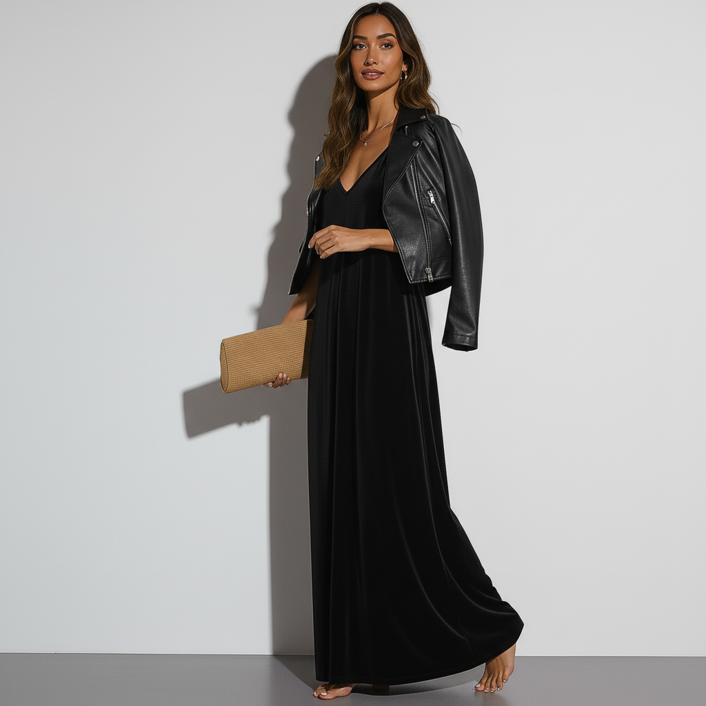 Goddess Gown - Black Velvet